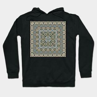 Arabic ornate square pattern Hoodie